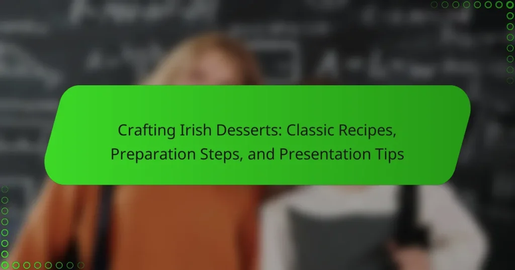 Crafting Irish Desserts: Classic Recipes, Preparation Steps, and Presentation Tips