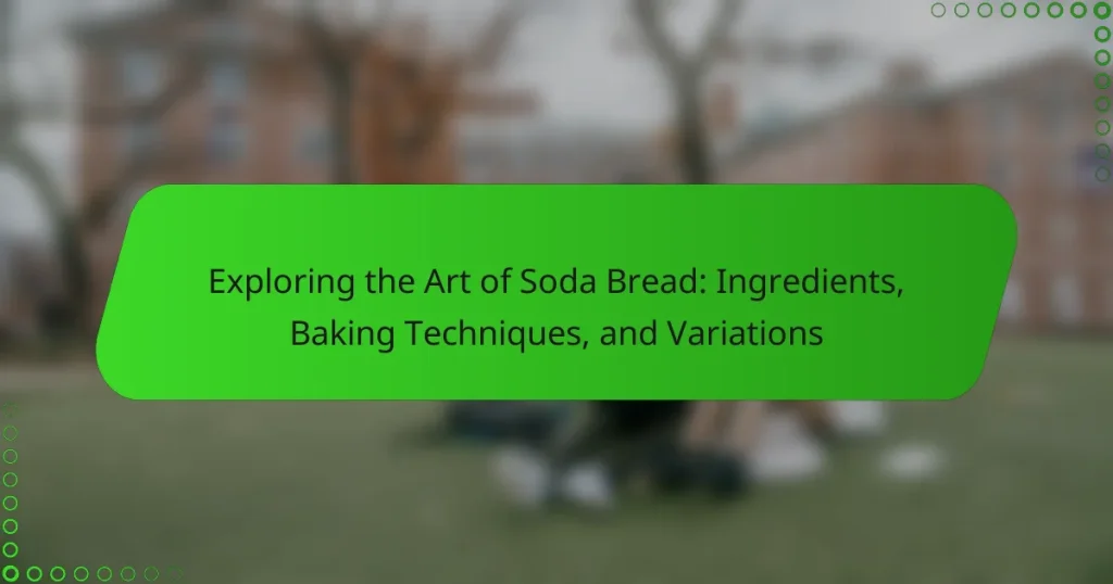 Exploring the Art of Soda Bread: Ingredients, Baking Techniques, and Variations