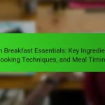 Irish Breakfast Essentials: Key Ingredients, Cooking Techniques, and Meal Timing