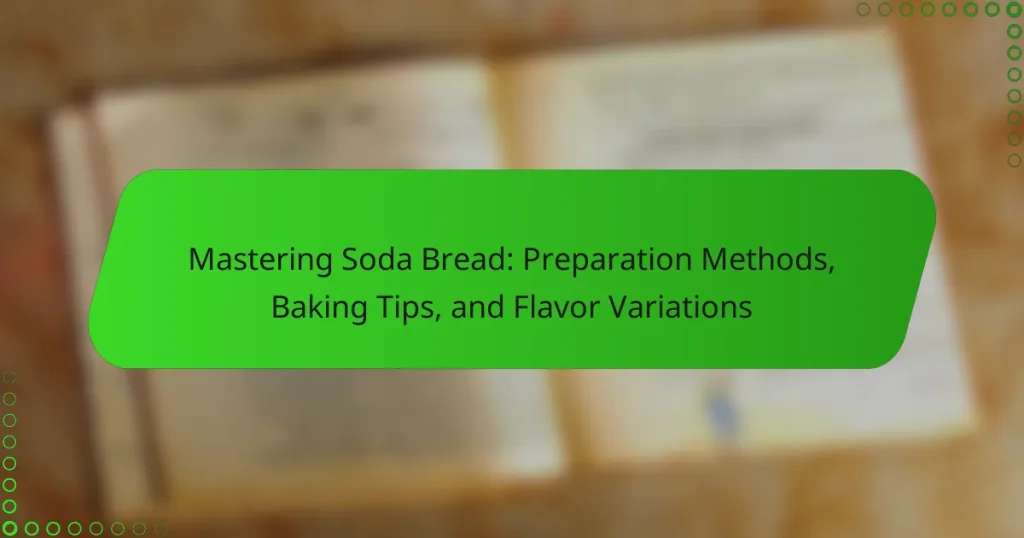 Mastering Soda Bread: Preparation Methods, Baking Tips, and Flavor Variations