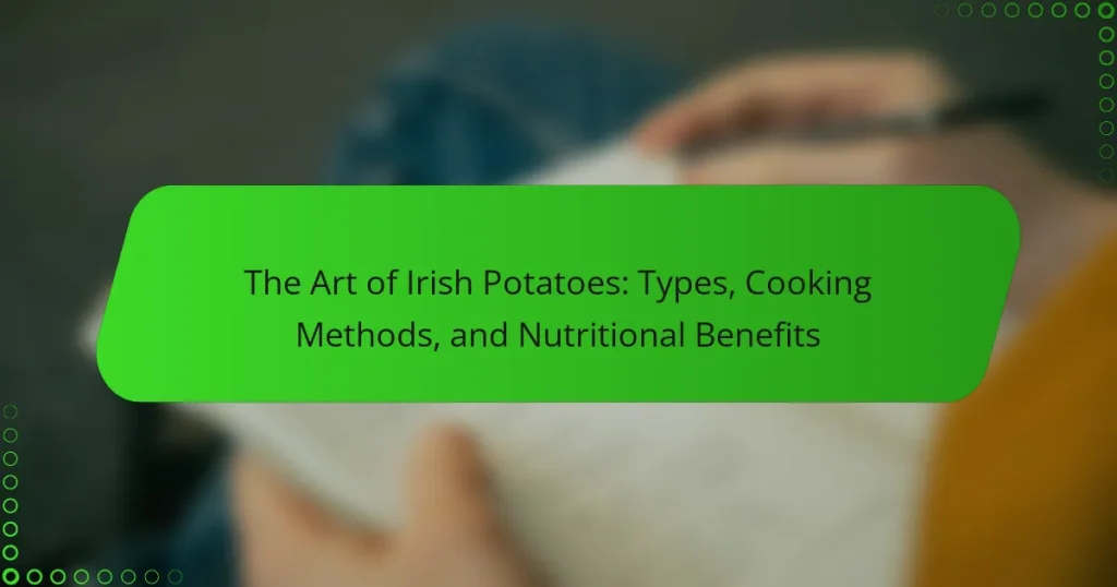 The Art of Irish Potatoes: Types, Cooking Methods, and Nutritional Benefits