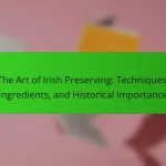 The Art of Irish Preserving: Techniques, Ingredients, and Historical Importance