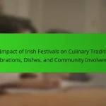 The Impact of Irish Festivals on Culinary Traditions: Celebrations, Dishes, and Community Involvement