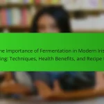 The Importance of Fermentation in Modern Irish Cooking: Techniques, Health Benefits, and Recipe Ideas