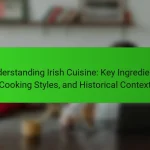 Understanding Irish Cuisine: Key Ingredients, Cooking Styles, and Historical Context
